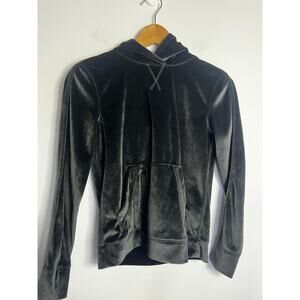 Ivivva By Lululemon Set To Go Velour Hoodie Gray Size 10 Super Soft